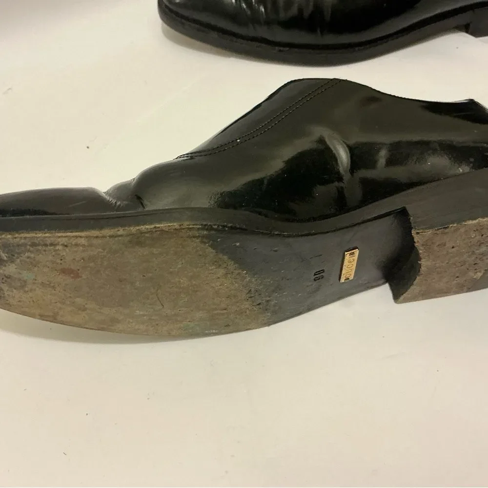 Gucci Black Leather Monk Strap Oxfords size 9 D